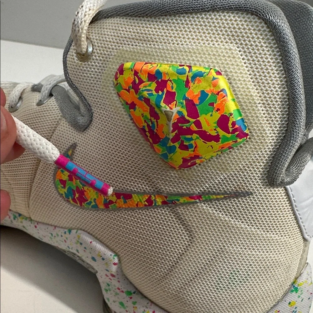 Nike Lebron James Fruity Pebbles Sneakers Size 7Y